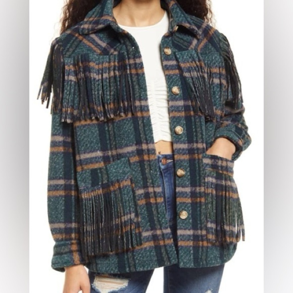 Blank NYC X Anthropology Fringe Jacket